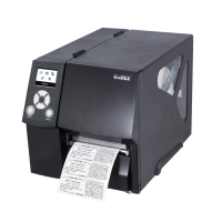 Godex ZX430i+ — профессионального термотрансферного принтера этикеток.